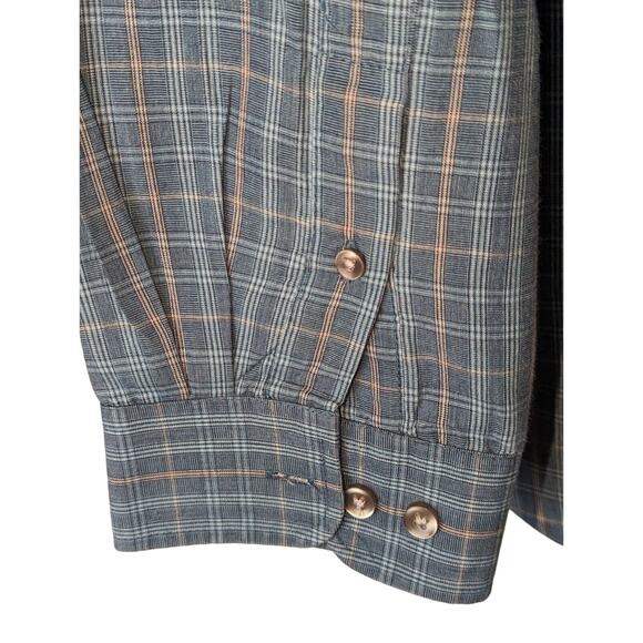 Van Heusen Men's XL Button-Up Long Sleeve Shirt Plaid Pattern - Picture 12 of 13